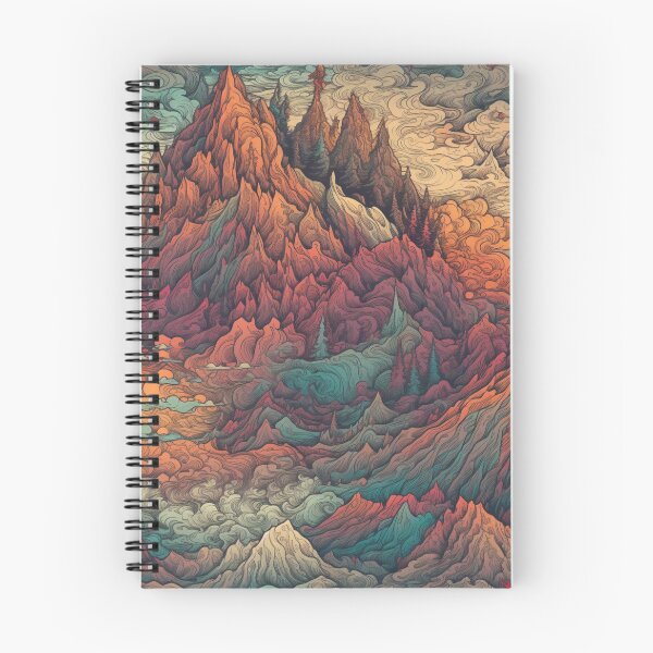 Item preview, Mountain retro pattern, Colorfull designed and sold by LJaco.