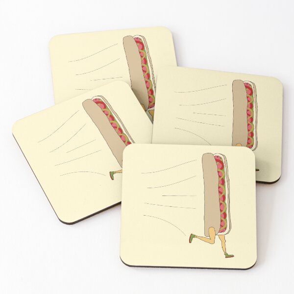 Item preview, Food lovers, Running hot dog designed and sold by Hypnotees.