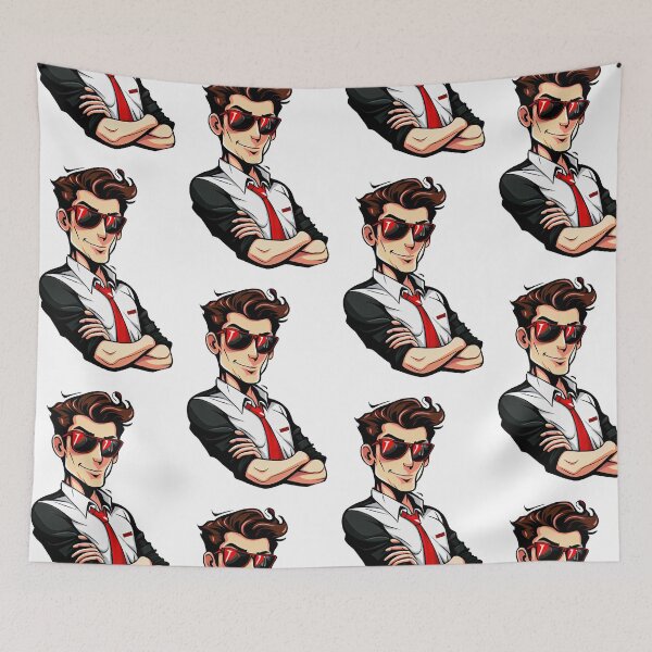 Item preview, Cool Cartoon Elegant Salesman designed and sold by Piotrek0001.