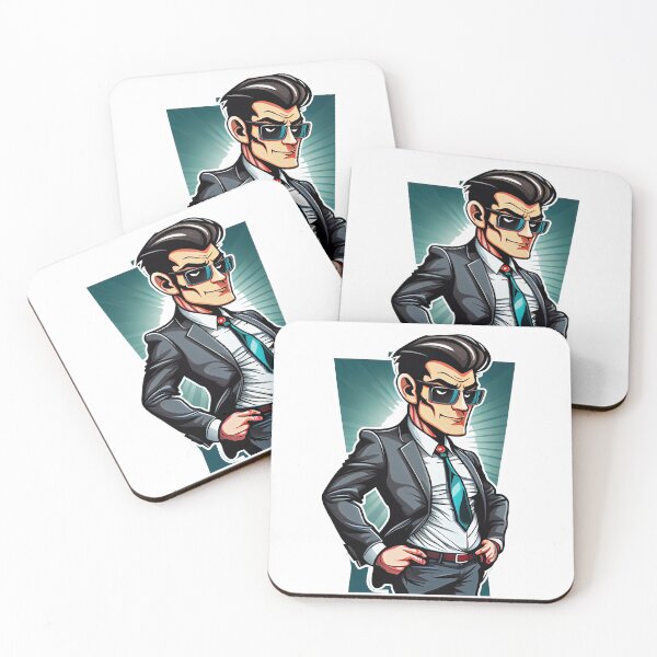 Item preview, Cool Cartoon Elegant Salesman designed and sold by Piotrek0001.