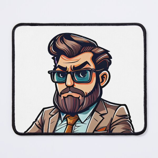 Item preview, Cool Cartoon Elegant Salesman designed and sold by Piotrek0001.