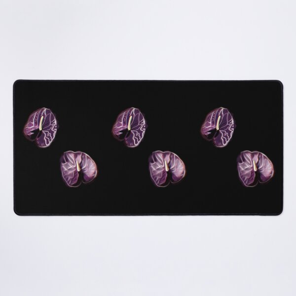 Item preview, Anthurium Plant Water Painting violet (White and grey background) designed and sold by xsaxsandra.