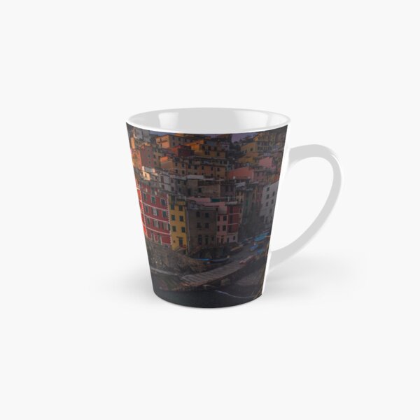 Riomaggiore fishing village at sunset. Cinque Terre, Italy Tall Mug