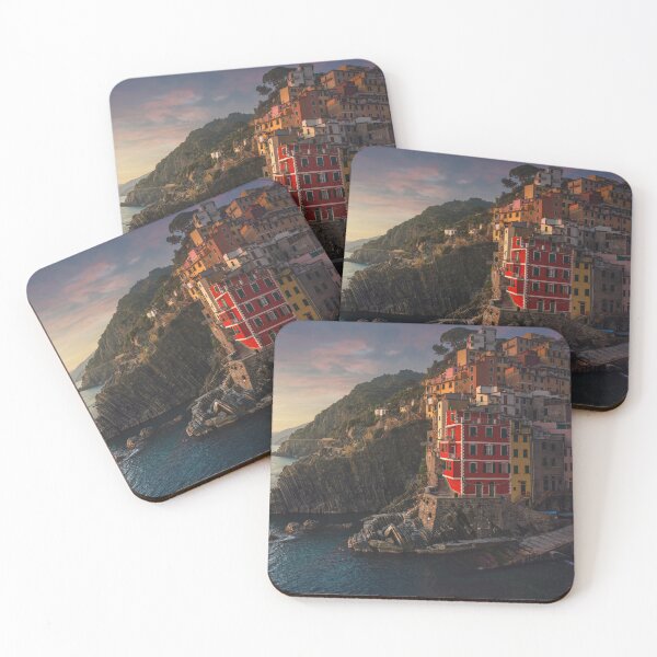 Item preview, Pueblo pesquero de Riomaggiore al atardecer. Cinque Terre, Italia designed and sold by Stefano Orazzini.