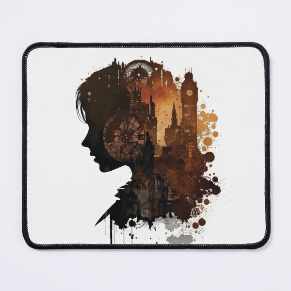 Item preview, Silhouettes of Steampunk Cityscape #17 designed and sold by MindAsylum.