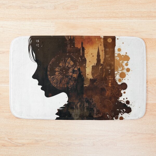 Item preview, Silhouettes of Steampunk Cityscape #17 designed and sold by MindAsylum.