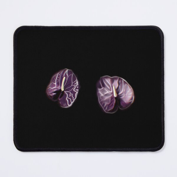 Item preview, Anthurium Plant Water Painting violet (black background) II designed and sold by xsaxsandra.