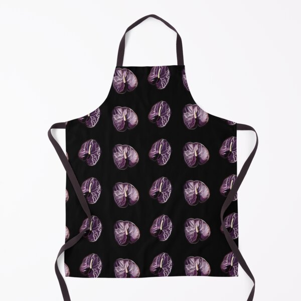 Item preview, Anthurium Plant Water Painting violet (black background) II designed and sold by xsaxsandra.