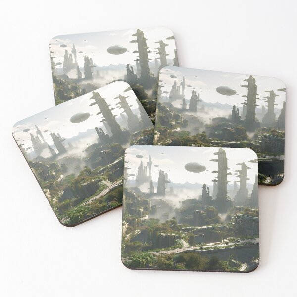 Item preview, Bustling cityscape with parks and gardens designed and sold by PrintCove.