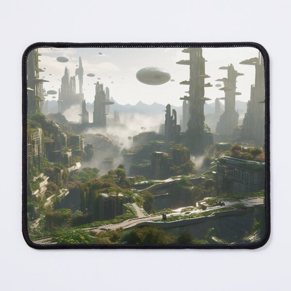 Item preview, Bustling cityscape with parks and gardens designed and sold by PrintCove.