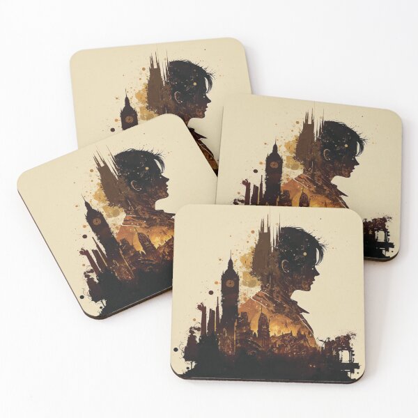 Item preview, Silhouettes of Steampunk Cityscape #15 designed and sold by MindAsylum.