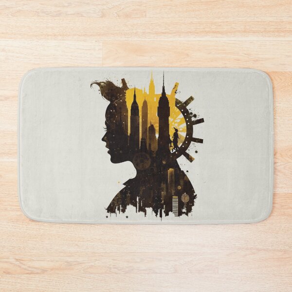 Item preview, Silhouettes of Steampunk Cityscape #14 designed and sold by MindAsylum.