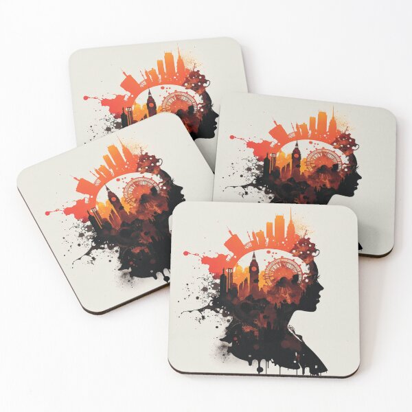 Item preview, Silhouettes of Steampunk Cityscape #13 designed and sold by MindAsylum.