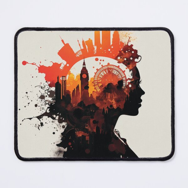 Item preview, Silhouettes of Steampunk Cityscape #13 designed and sold by MindAsylum.