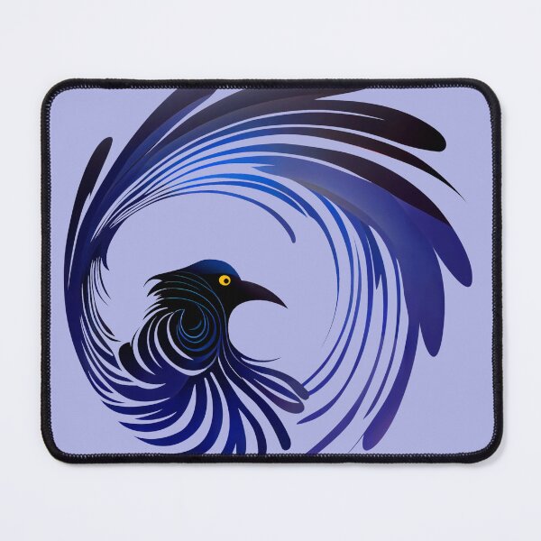 Item preview, Powerful Raven Geometrical Circle Feathers Symbol designed and sold by KOTOdesign.