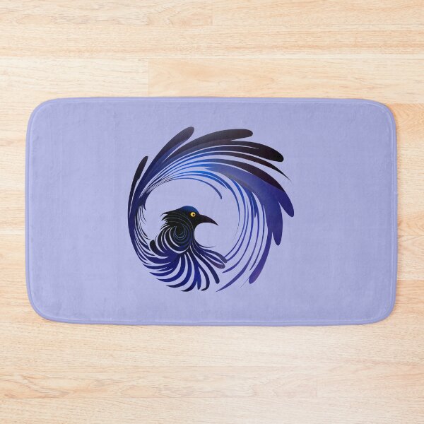 Item preview, Powerful Raven Geometrical Circle Feathers Symbol designed and sold by KOTOdesign.