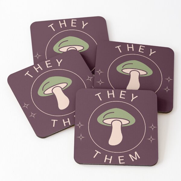 Item preview, They/Them Pronouns Non-binary Trans LGBTQ Pride They Them designed and sold by Furia LGBTQ+ Accessories.