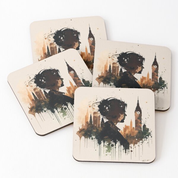 Item preview, Silhouettes of Steampunk Cityscape #12 designed and sold by MindAsylum.
