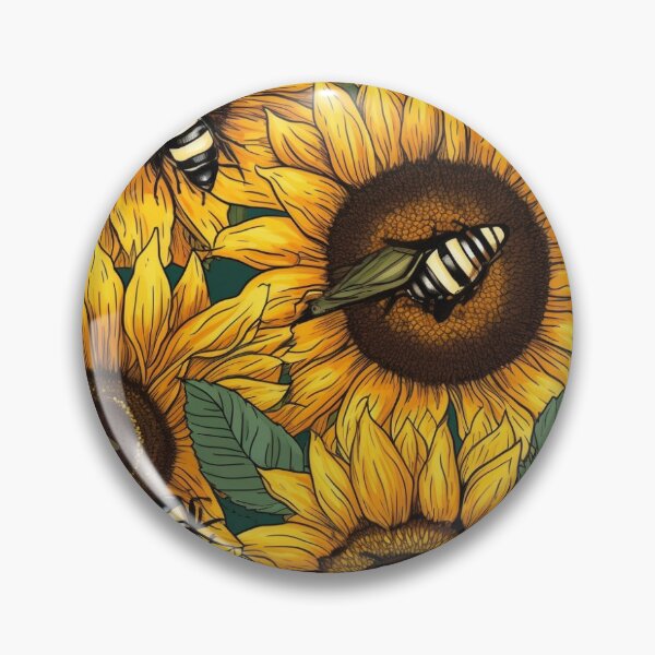 Item preview, Tiling bee on sunflower designed and sold by paulstamp.