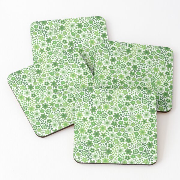 Item preview, Green 60s retro flower power, retro green, pastel green, 60s groovy pattern, hippie flowers designed and sold by blomastudios.
