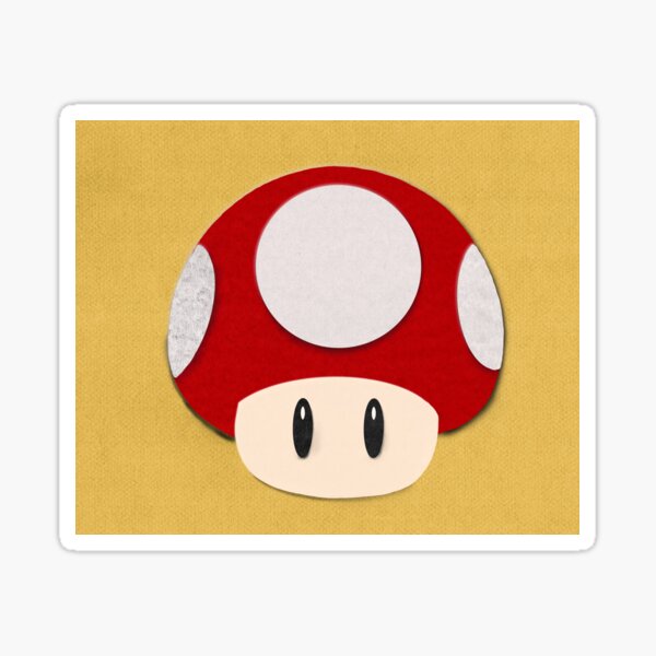 Item preview, Mushroom Mario paper cut designed and sold by the-snow-drop.