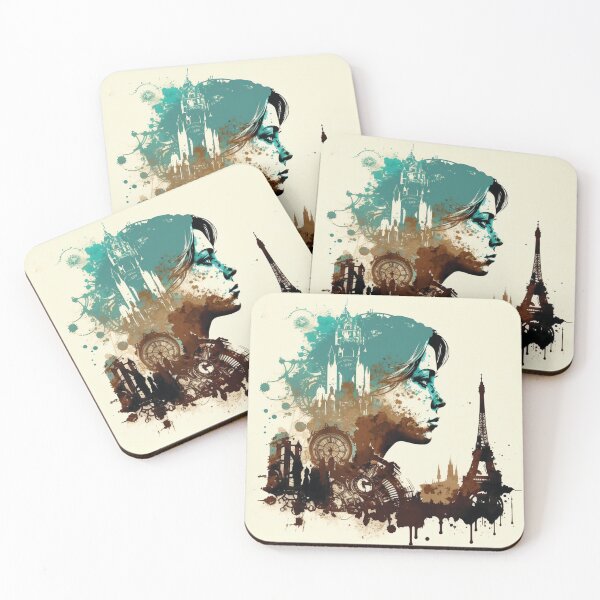 Item preview, Silhouettes of Steampunk Cityscape #11 designed and sold by MindAsylum.