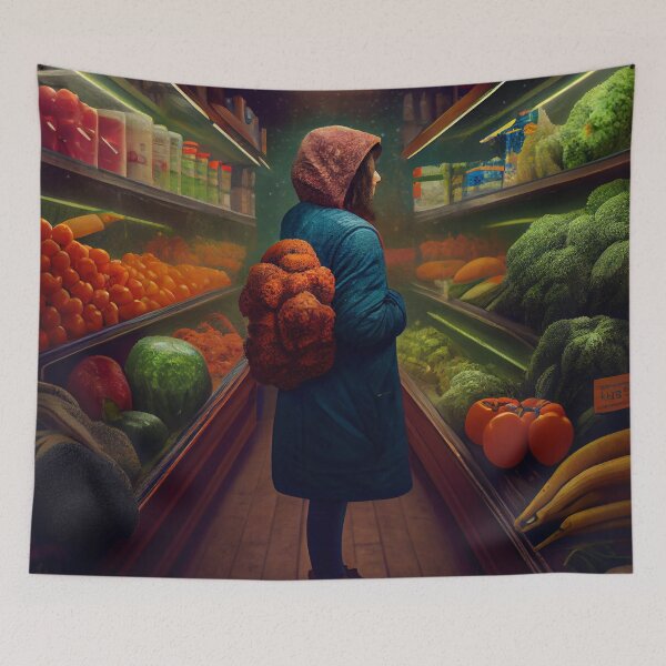 Item preview, Produce Encounter Digital Painting designed and sold by CodeAndColors.