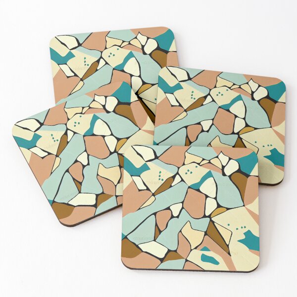 Item preview, Irregular Muted Desert Modern Pattern Digital Painting designed and sold by CodeAndColors.
