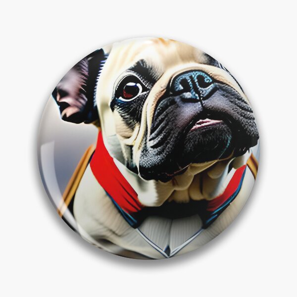 Aperçu de l'œuvre Chien bouledogue français avec cape de super héros créée et vendue par Chancedazur.