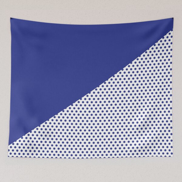 Item preview, Triangle and Polka Dots | Mixed Patterns | Navy Blue designed and sold by rsty11.