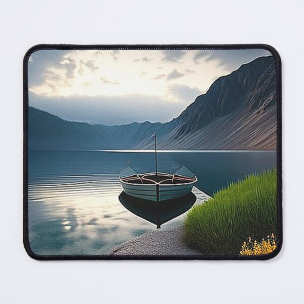 Aperçu de l'œuvre Paysage avec une barque sur un lac créée et vendue par Chancedazur.