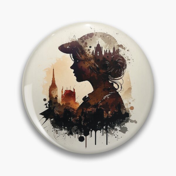 Item preview, Silhouettes of Steampunk Cityscape #10 designed and sold by MindAsylum.