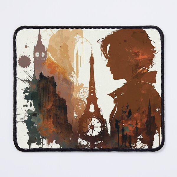 Item preview, Silhouettes of Steampunk Cityscape #9 designed and sold by MindAsylum.