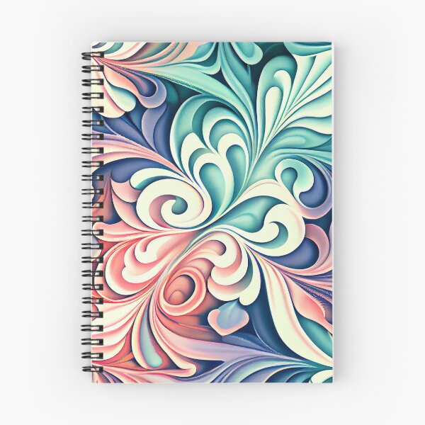 Aperçu de l'œuvre Dynamic Pastel Transitional Pattern Digital Painting créée et vendue par CodeAndColors.