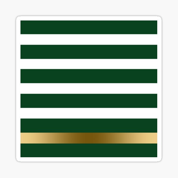 Item preview, Green White And Gold Stripes designed and sold by GoDesign1.