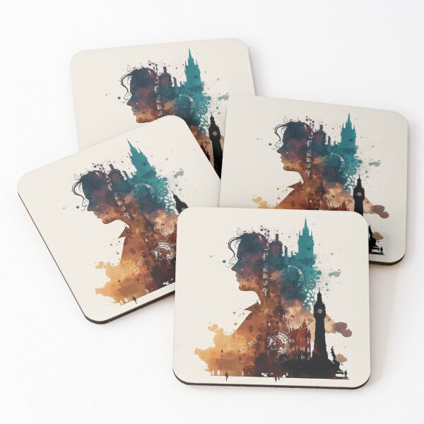 Item preview, Silhouettes of Steampunk Cityscape #8 designed and sold by MindAsylum.