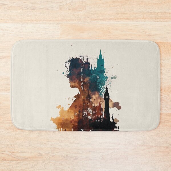Item preview, Silhouettes of Steampunk Cityscape #8 designed and sold by MindAsylum.