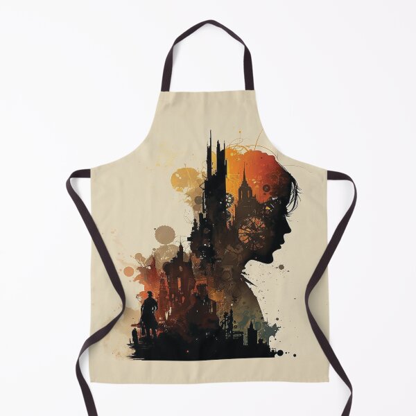 Item preview, Silhouettes of Steampunk Cityscape #7 designed and sold by MindAsylum.