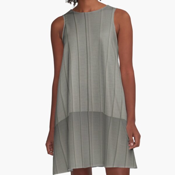 Gray  A-Line Dress