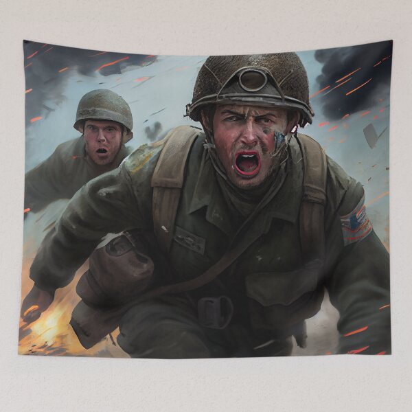 Item preview, The Intense Skirmish Digital Painting designed and sold by CodeAndColors.
