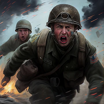 Vorschaubild zum Design The Intense Skirmish Digital Painting von CodeAndColors
