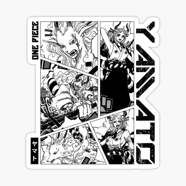 Queen - One Piece Manga Panel black version Sticker for Sale by Geonime