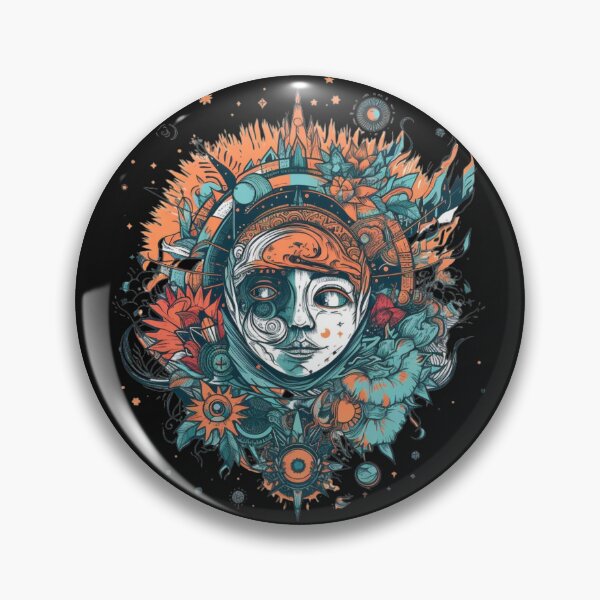 Item preview, Celestial Image with a Graphic Face designed and sold by LuckyCatStore.