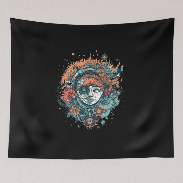 Item preview, Celestial Image with a Graphic Face designed and sold by LuckyCatStore.