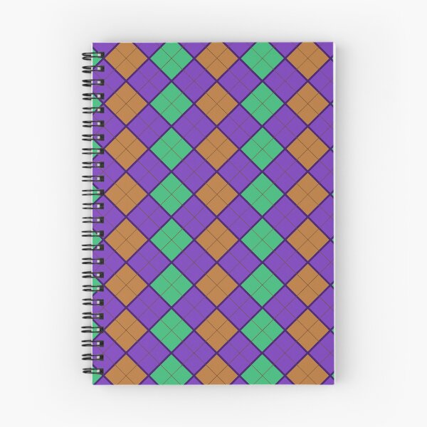 Item preview, Triadic, purple, brown, blue argyle style designed and sold by TheScraggyBeard.
