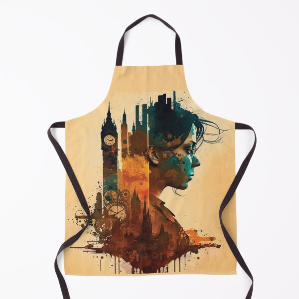 Item preview, Silhouettes of Steampunk Cityscape #5 designed and sold by MindAsylum.