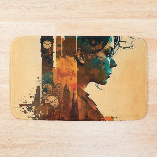 Item preview, Silhouettes of Steampunk Cityscape #5 designed and sold by MindAsylum.
