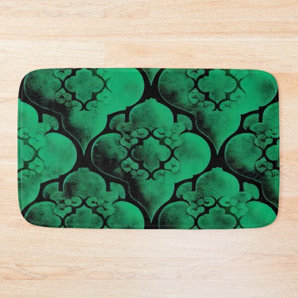 Item preview, Green Furry Moroccan Pattern Digital Painting designed and sold by CodeAndColors.