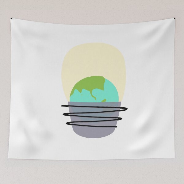 Item preview, earth on light bulb  designed and sold by Khingsya.
