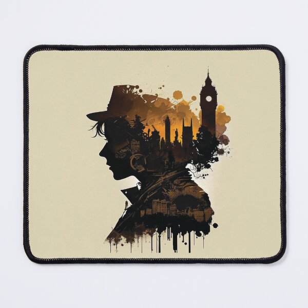 Item preview, Silhouettes of Steampunk Cityscape #4 designed and sold by MindAsylum.